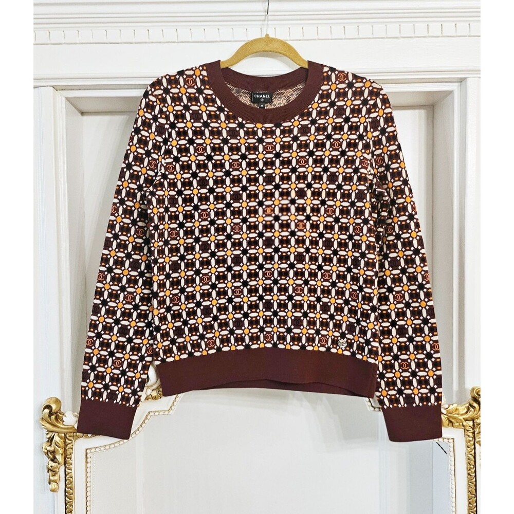 CHANEL 2023 Métiers d'Art Paris-Dakar 23A Sweater, FR 38, US 6, NWT